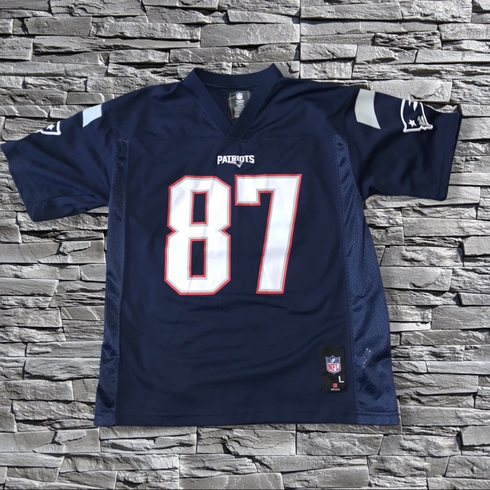 Youth NFL Apparel Blue Patriot's Gronkowski 87 Short Sleeve Jersey